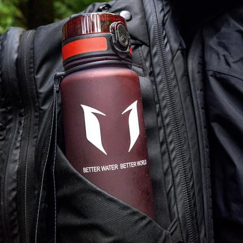 Super Sparrow Sports Water Bottle - 1000ml - Non-Toxic BPA Free & Eco-Friendly Tritan Co-Polyester Plastic - For Running, Gym, Yoga, Outdoors and Camping — view 6