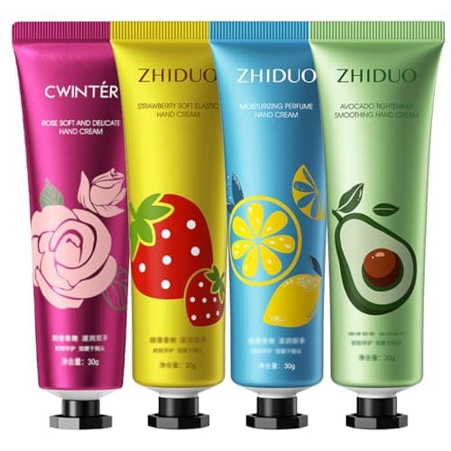 Hand Cream Gift Set 4PCS, Moisturizing Non-greasy for Very Dry Hands