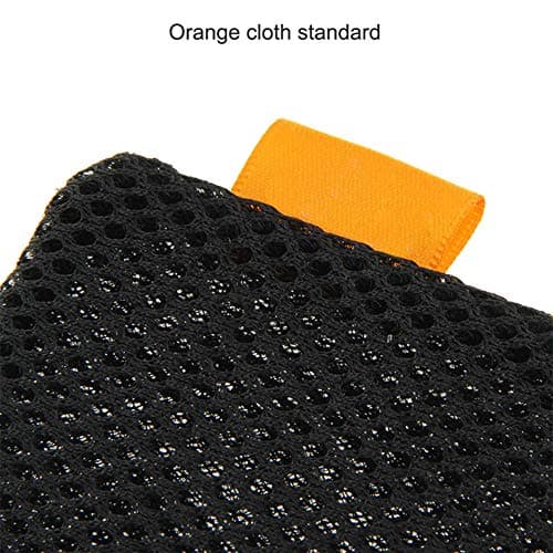 JASOLYI Storage Bag Drawstring Carrying Case Cover Holder Protective Nylon Phone Pouch Mesh Mobile Universal Portable Power Bank Case Travel Cable Organiser Drawstring Bag(5.5 Inch, Black) — view 3