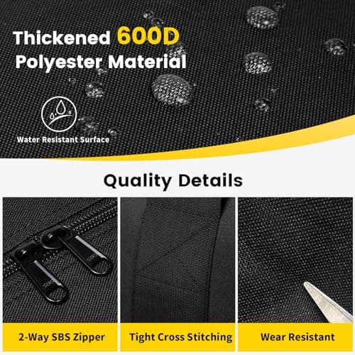Vorspack 150L Extra Large Foldable Duffle Bag for Travel, Camping, Black — view 4
