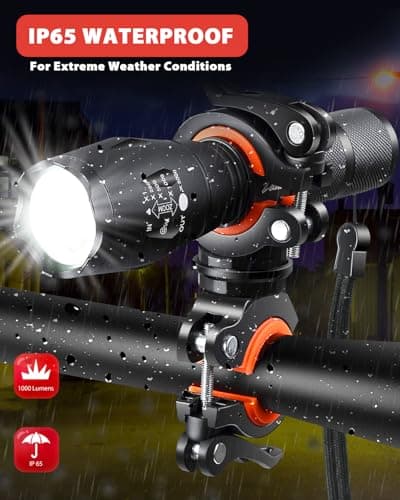 SIMILKY 3Pack Torches Led Super Bright, Hand Led Torch 1200 Lumen, Powerful Torches Battery Powered Water Resistant 5 Modes Tactical Torch for Camping (4 Pack) — view 6
