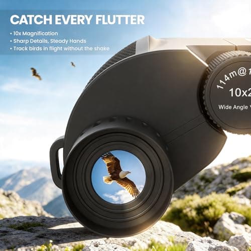 Aurosports 10x25 Compact Binoculars for Bird Watching, Cruise Ship, Travel — view 2