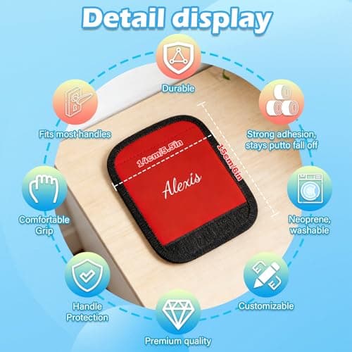 Personalized Luggage Handle Wrap, Luggage Tags Handle Covers, 1 Pc — view 5