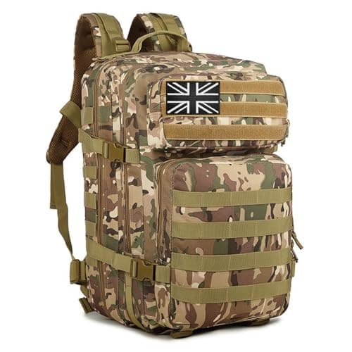 Geebymol 45L Military Tactical Backpacks Large Molle Army Assault Pack