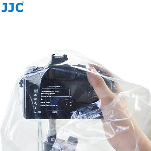 JJC Disposable Camera Rain Cover 2 Pack for Mirrorless and DSLR Cameras — view 4