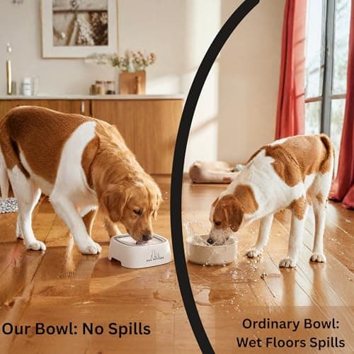 H&A PETCARE Non Spill Dog Water Bowl, 1.5L, Anti Splash, Grey — view 2