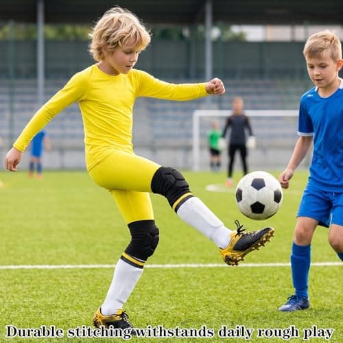 Valcatch Kids Boys Thermal Base Layer Set Football Skins Yellow, 9-10 Years — view 5