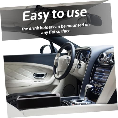 Ciieeo Metal Car Seat Storage Box Adjustable Cup Holder and 2 USB Charging Ports Car Sundries Organizer for Travel and Daily Use Style — view 3