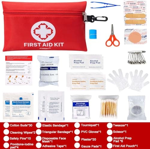 First Aid Kit, Travel Size Portable Emergency Medical Kit — view 2