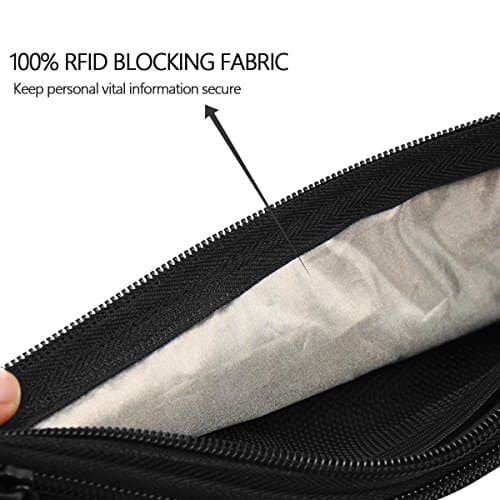 Ryaco Travel Money Belt, Slim RFID‑Blocking Hidden Waist Pouch, Black — view 2