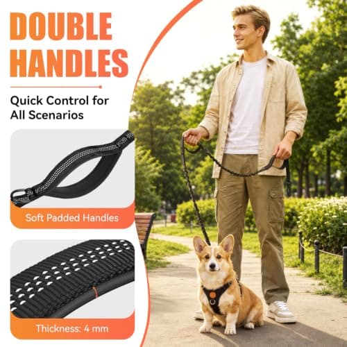 Looxmeer Hands Free Dog Running Lead with Adjustable Waist Belt 1.6–2.2m — view 6
