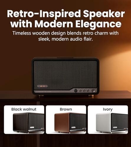 Edifier S300 Wireless Tabletop Speaker with AirPlay 2, 80W, Black Walnut — view 2