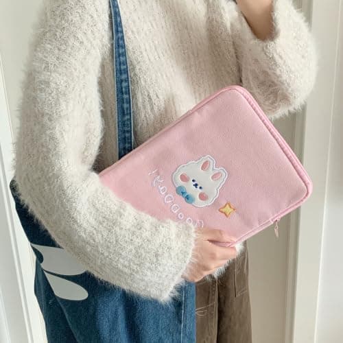 Scratch Proof Fabric 11Inch Tablet Sleeve, Yellow bear — view 6