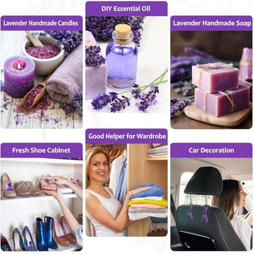 YTIan 20 Pack Lavender Sachets for Wardrobes, Drawers & Cars – Natural Dried Lavender Bags for Moth Repellent & Long-Lasting Freshness — view 3
