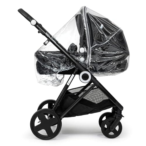 Universal Rain Cover Compatible with ICandy Pushchair,Pram, Car Seat, Carrycot, 2 in 1, Side By Side, Twin, Pram,Travel Weather Shield Windproof, Waterproof, Protect Sun Dust Snow (2 in 1) — view 4