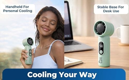 DIY TECH UK - CoolBlast Mini - 2 in 1 Handheld Rechargeable Mini Fan — view 4