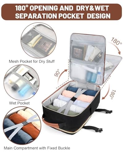 MOCOCITO EasyJet Cabin Bag 45x36x20 Travel Backpack for Airplanes Flight New Easyjet Underseat Cabin Bags 30L Underseat Hand Luggage For Travel Fits 15.6 Inch Laptop — view 4