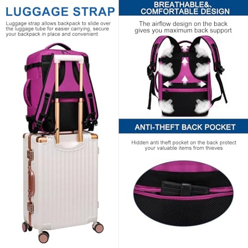 ENZOSUM Cabin Bag 45x36x20 for New Easyjet Travel Bag Hand Luggage Backpack — view 6