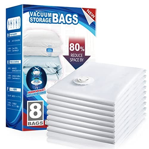 TAILI Vacuum Storage Bags 8 Pack Extra Large, 100 x 80 CM, Space Saver