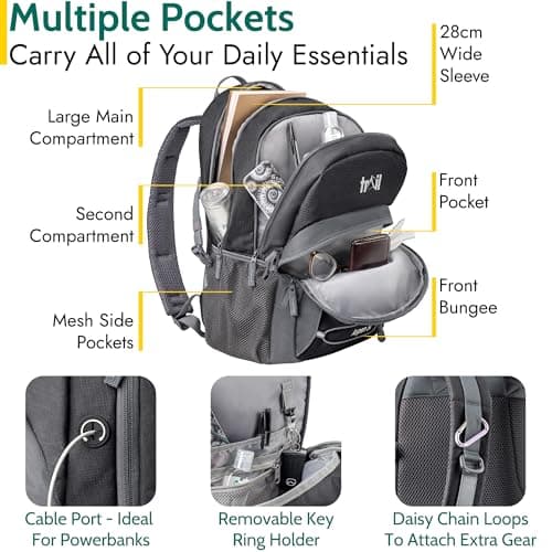 Trail Aspen Day Pack Backpack, 30L, Black — view 3