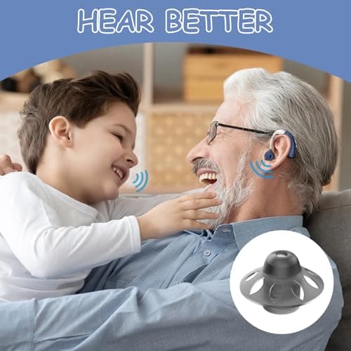 20 Hearing Aid Domes, 8mm Silicone Umbrella Ear Tips Reusable Medium Fit — view 3