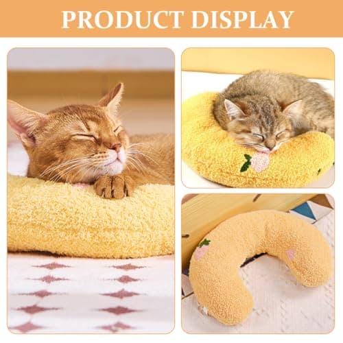 HOMOCONO 2pcs Cat Pillow U Shaped Washable Neck Support Pillow — view 6