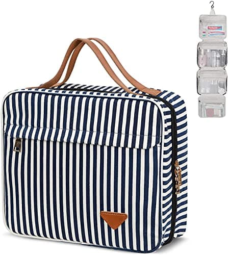 Wash Bags, Toiletry Bag, Makeup Bag Travel Hanging Cosmetic Bag, Wash Bag with Hanging Hook, Make Up Case Organizer Waterproof for Travel and Bathroom Shower, Gifts for Women & Girls