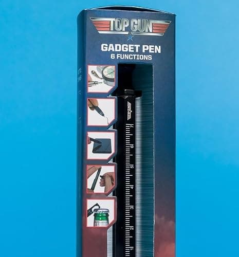 Blue Sky Multitool Pen with Ruler - Black, Stainless Steel — view 5