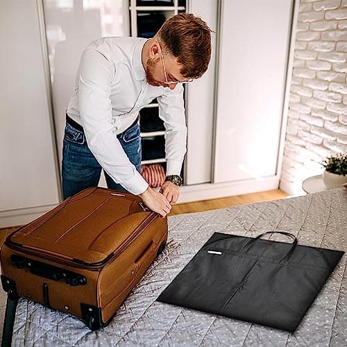 1 Pack Suit Bag Suit Cover For Men, Suits Carrier With Handles And Gusset — view 6