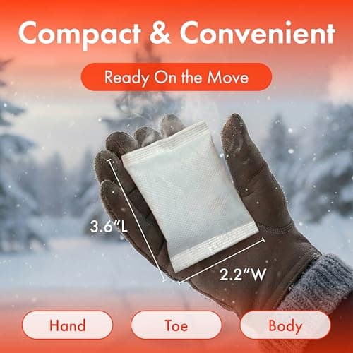 MAVIÉ Air-Activated Hand Warmers 10Pcs, Instant Heat Packs for Outdoor Activities, Up to 10 Hours of Warmth, Portable Single-Use for Camping, Skiing, Hiking, Jogging & Cold Weather Travel — view 5