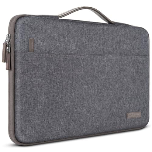 DOMISO 14 inch Laptop Case Sleeve Protective Cover Compatible with 15 inch MacBook Air M4 M3 M2,MacBook Pro,14-15 inch HP Dell ASUS Chromebook,Waterproof Computer Cases Bag with Handle,Dark Grey