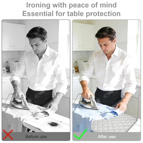 Ironing Mat, Thickened Portable Ironing Mat with Heat Resistant Mesh – for Tabletop, Bed & Steam Pressing, Travel & Business Trips — view 3