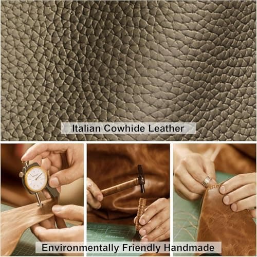 Ladies Handbag - Bucket Bag,Vegetable Basket Shoulder Bag for Travel,Commuter & Student Genuine Leather Design Bucket Bag,Fashionable and Versatile Shoulder Handle Bags Bucket Bags for Women (Grey) — view 4