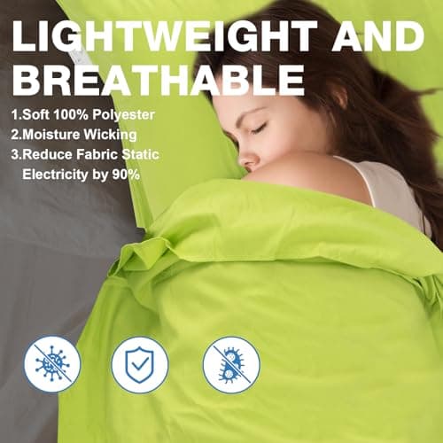 JAICOM Sleeping Bag Liner, Ultralight Travel Sheets, Soft & Portable — view 3