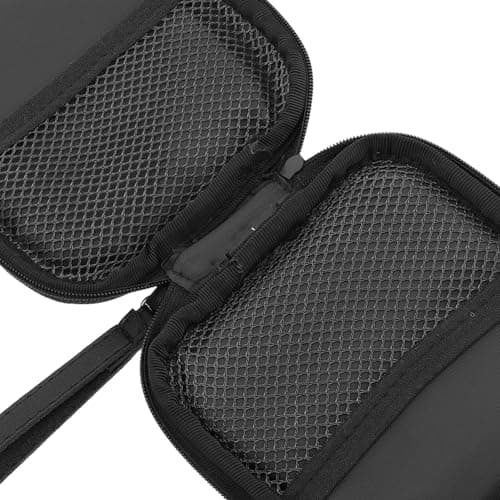 Hohopeti Small Travel Electronics Organizer Bag with Cable Storage Pouch Compact Power Adapter Case for Chargers USB Drives Earphones Elastic Practical Carry Pouch for Cables and Gadgets Black — view 4