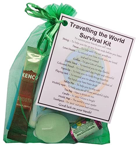 Travelling the World Survival Kit (Great novelty gift!)