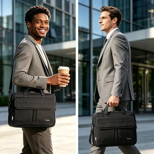 Taygeer Laptop Bag 15.6 Inch, Business Messenger Bags for Men, Laptop Bag — view 2