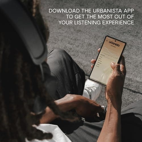 Urbanista Los Angeles Solar Powered Wireless Over Ear Headphones, Infinite Playtime Active Noise Cancelling Bluetooth 5.0 Headphones, Self Charging ANC Earphones with On Ear Detection, Desert Grey — view 5
