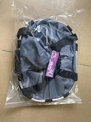 Redlution Bicycle Bike Detachable Cycle Front Canvas Basket Carrier Bag Pet Carrier Aluminum Alloy Frame Pet Carrier (purple) — view 3