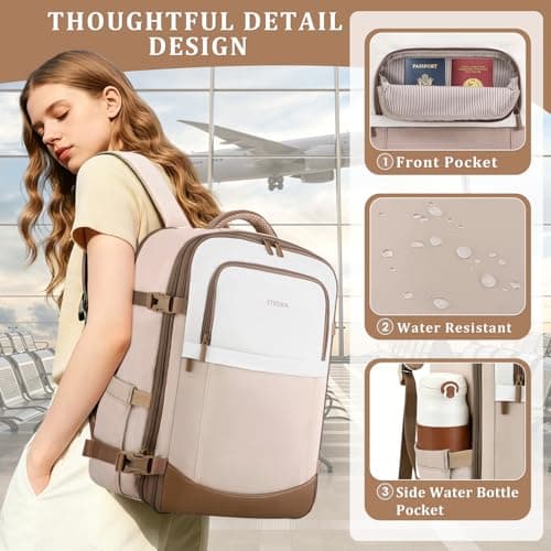 ETRONIK Ryanair Cabin Bags 40x30x20, 24-30L Expandable Travel Backpack — view 5