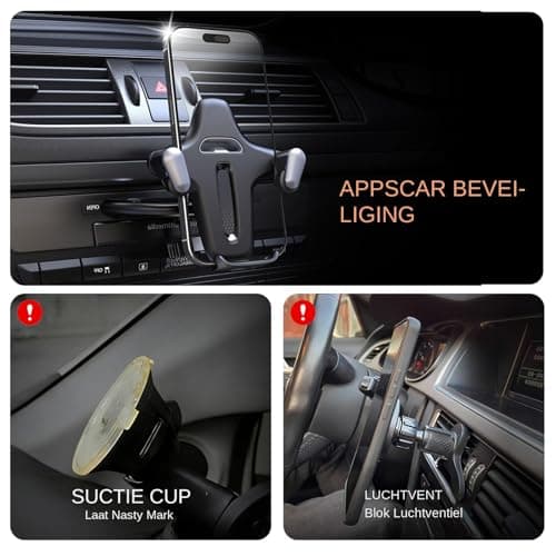 Car Holder For Phone With Music Slot Adjustable Automatic Clamp — view 6