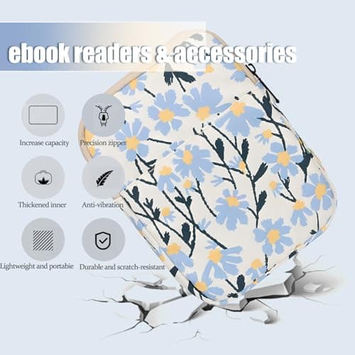 1 Pcs Suitable 6-7 Inch Tablet Sleeve With Zipper Closure Compact Lightweight E-Readers Storage Bag, Suitable for Travel, Commutes & Daily Device Protection — view 5
