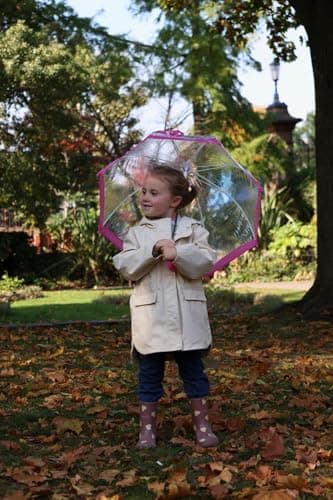 Fulton Funbrella Birdcage Kids Umbrella Pink Trim — view 6