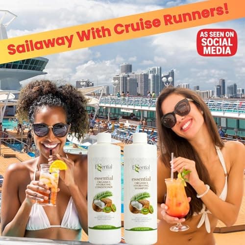 CRUISE RUNNERS Fake Shampoo & Conditioner by Hidden Liquor Alcohol Flasks for Booze Cruise | Enjoy Rum Runners 4 Bottles — view 4