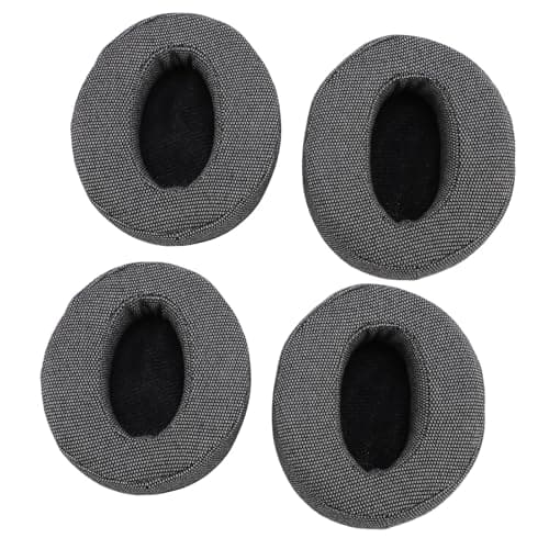 Aramox Headphone Ear Cushions Memory Foam Headphone Earpads 4pcs Cotton Linen Fabric Better Seal Easy Installation for HD 4.50BT HD 4.50BTNC Home Office Travel Users — view 6