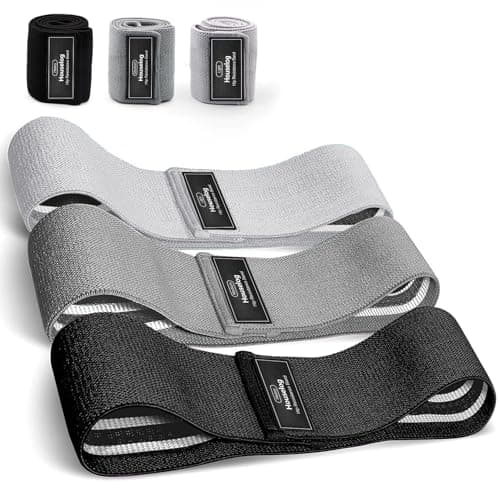 Booty Bands Glute Bands Set, Non-Slip Wider Thicker Fabric Resistance Bands, 3 Resistance Levels for Legs & Glutes Training, Home Workout for Women, Postpartum & Yoga Pilates