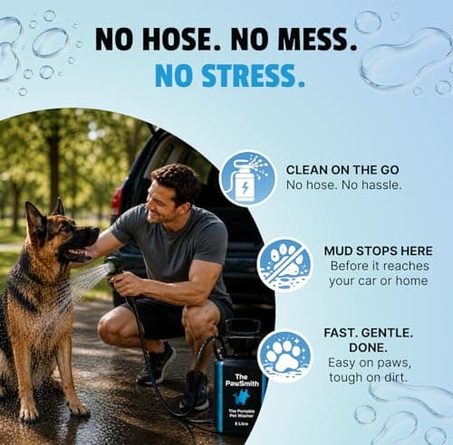 The PawSmith Portable Pet Washer, 5 Litre and 8 Litre, with Shower Head Attachment (Medium) — view 5