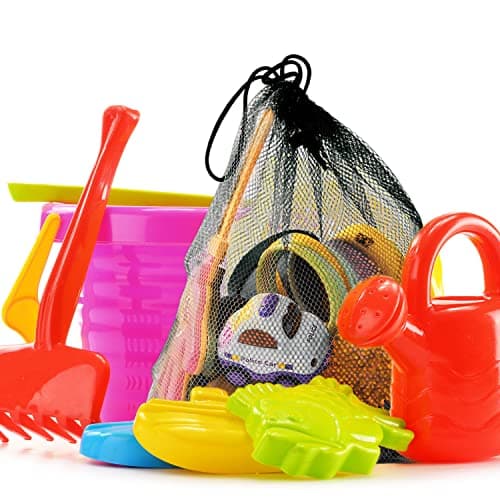 ALLY-MAGIC Large Mesh Drawstring Bag, Net Beach Tote Bag Mesh Stuff Sack Storage Bag with Drawstring Multi Functional Nylon Bags for Swimming Beach Pool Sand Toys Equipment Travel and Sports Y7STCSD — view 6