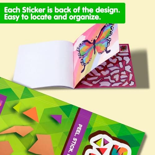 JOYIN 4-Pack Sticker Painting Book for Kids Ages 4-8 Crafts Gift Party Favor Creations 40 Pictures - Mess-Free Art Play for Kids' Creative Adventures at Home and While Traveling — view 4