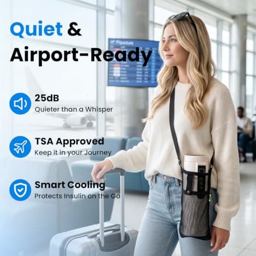CAYAMA Electric Insulin Cooler Travel Case, Portable Medicine Cooling Bag — view 4
